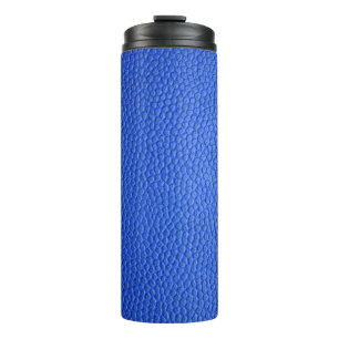 Blue leather skin texture skin thermal tumbler