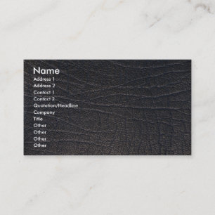 Blue leather texture business card