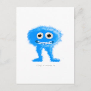 Blue Leggy Critter Postcard