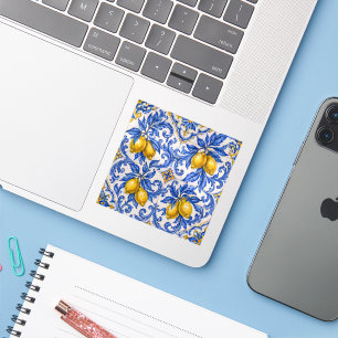 Blue Lemon Azulejo Tile