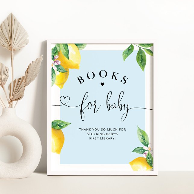 Blue Lemon books for baby Poster (Creator Uploaded)