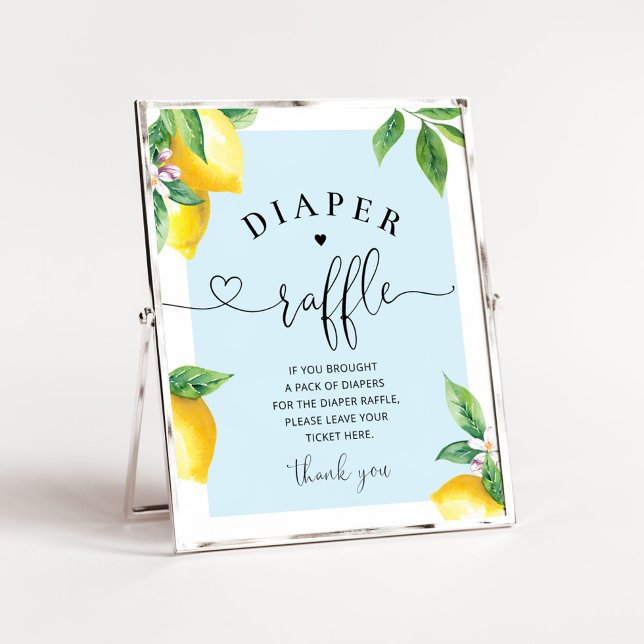 Blue Lemon diaper raffle sign (Creator Uploaded)
