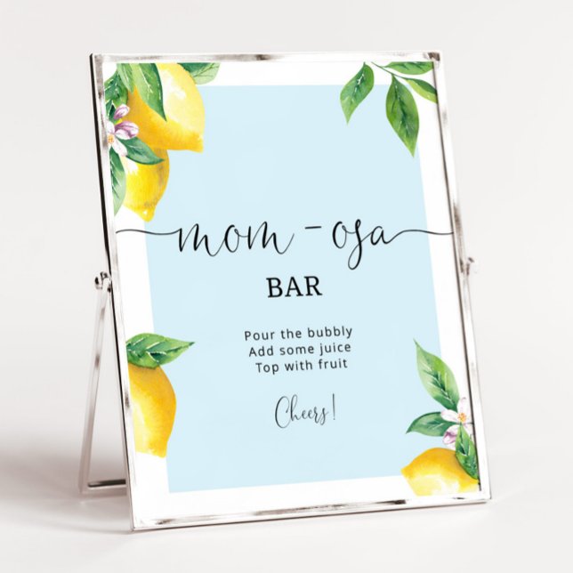 Blue Lemon Mum-osa bar Poster (Creator Uploaded)
