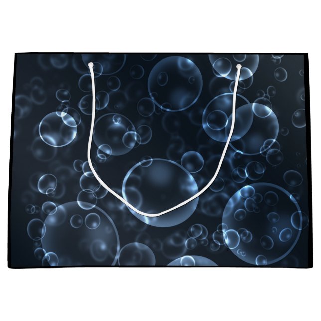 Blue lenses, bokeh large gift bag (Front)