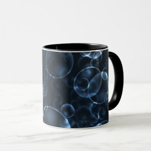 Blue lenses, bokeh mug