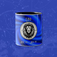 Blue Leo the Lion Mug