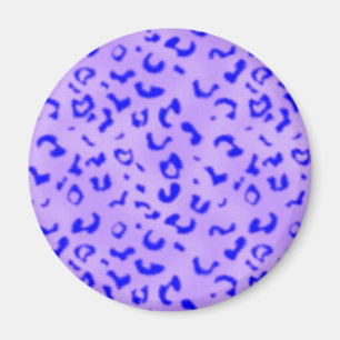 Blue Leopard Magnet