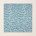 Blue Leopard Pattern Animal Print Chiffon Scarf<br><div class="desc">Trendy Blue Leopard Pattern Print Chiffon Scarf. Part of a collection.</div>