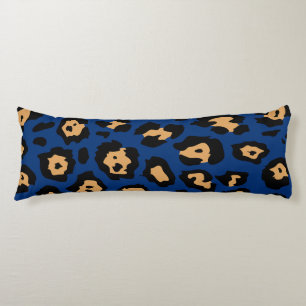 Blue Leopard print Body Cushion
