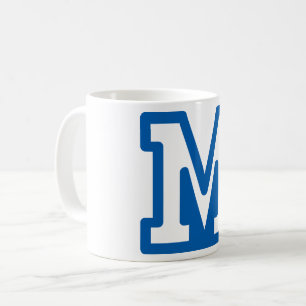 Blue Letter M Mug