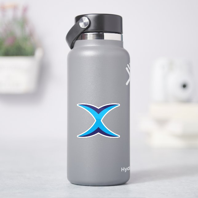 Blue Letter X Monogram (HydroFlask)