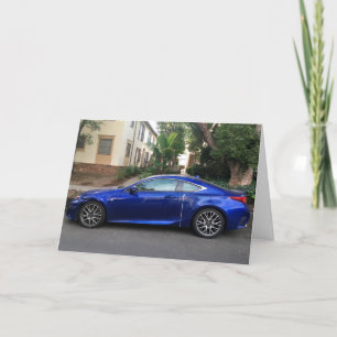 Blue Lexus Bird lover card