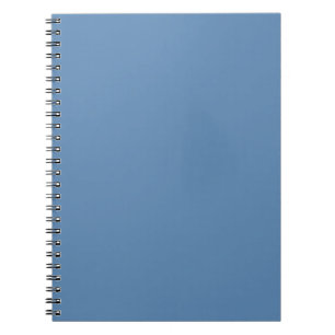 Blue Lichen Solid Color Print, Light Blue Gray Notebook