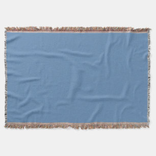Blue Lichen Solid Colour Print, Light Blue Grey Throw Blanket