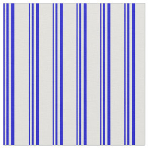 Blue & Light Cyan Coloured Striped Pattern Fabric