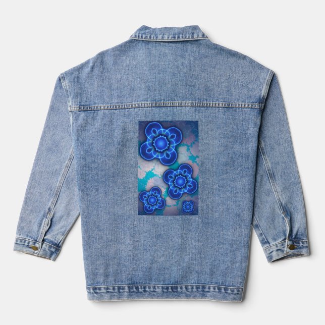 Blue light denim jacket (Back)