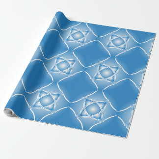 blue light design wrapping paper