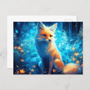 Blue Light Fox Postcard
