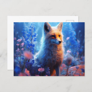 Blue Light Fox Postcard