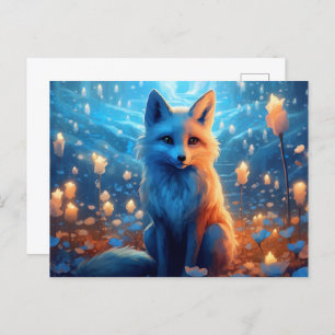 Blue Light Fox Postcard