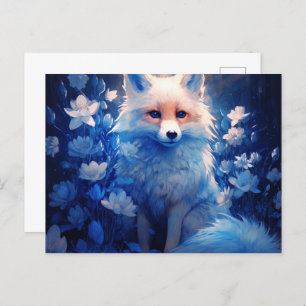 Blue Light Fox Postcard