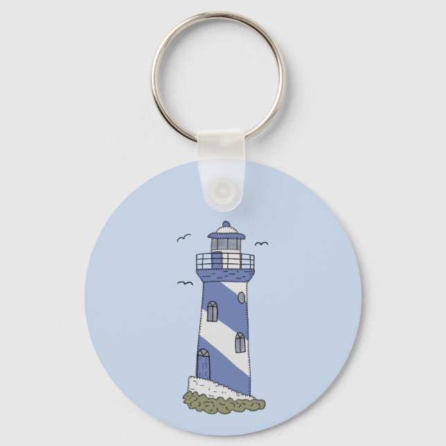 blue light key ring (Front)