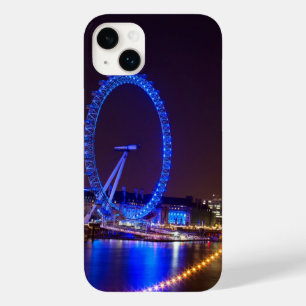 Blue light London eye in the night Case-Mate iPhone 14 Plus Case