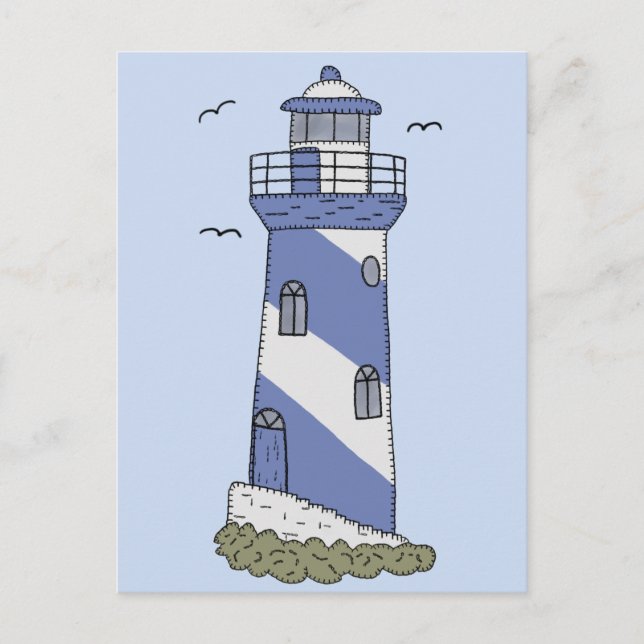 blue light postcard (Front)