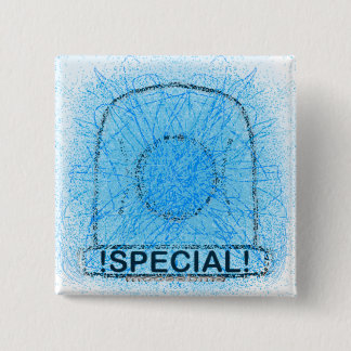 Blue Light Special 15 Cm Square Badge