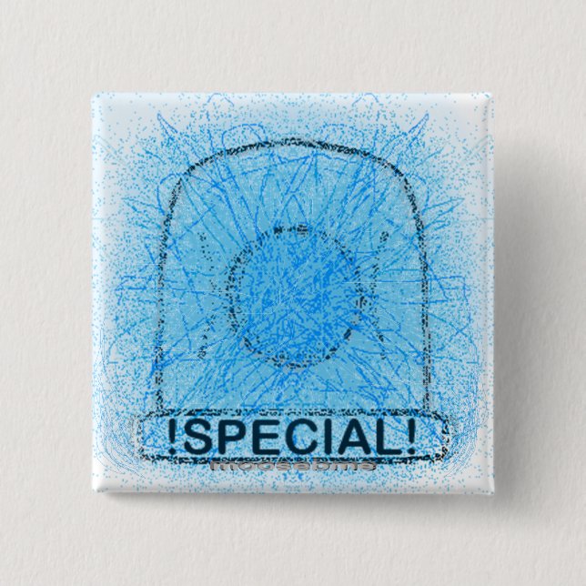 Blue Light Special  15 Cm Square Badge (Front)