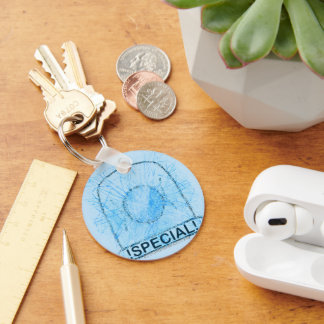 Blue Light Special Key Ring