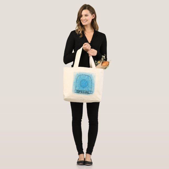 Blue Light Special  Large Tote Bag (Front (Model))