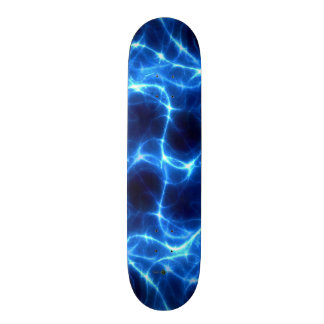 Blue Light Streams Skateboard