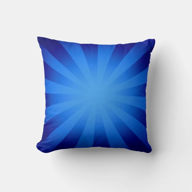 Blue light sun abstract art 4 cushion (Front)