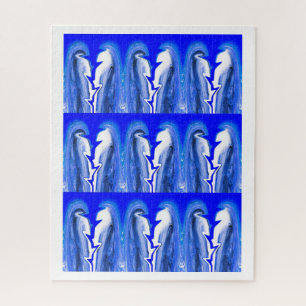 Blue lightning jigsaw puzzle