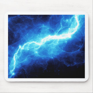 Blue lightning mouse mat