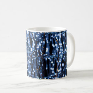 Blue Lights Abstract Coffee Mug