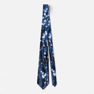Blue Lights Abstract Neck Tie