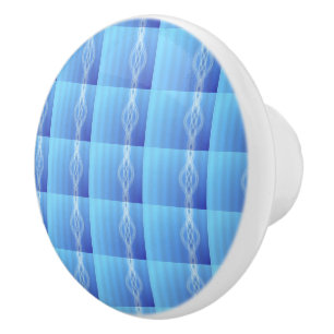 Blue Lights Ceramic Knob