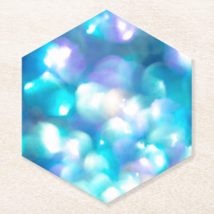 Blue Lights Paper Coaster