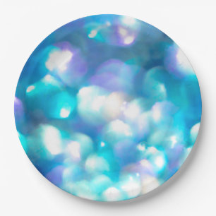 Blue Lights Paper Plates