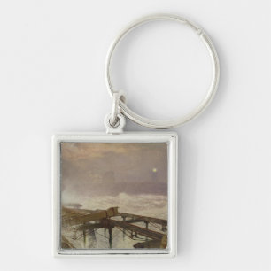 Blue Lights, Teignemouth Pier - Lighting the Lamps Key Ring