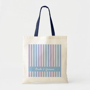 Blue Lilac White Stripes blue Wedding Bag