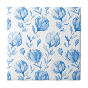 Blue Lilies Tile