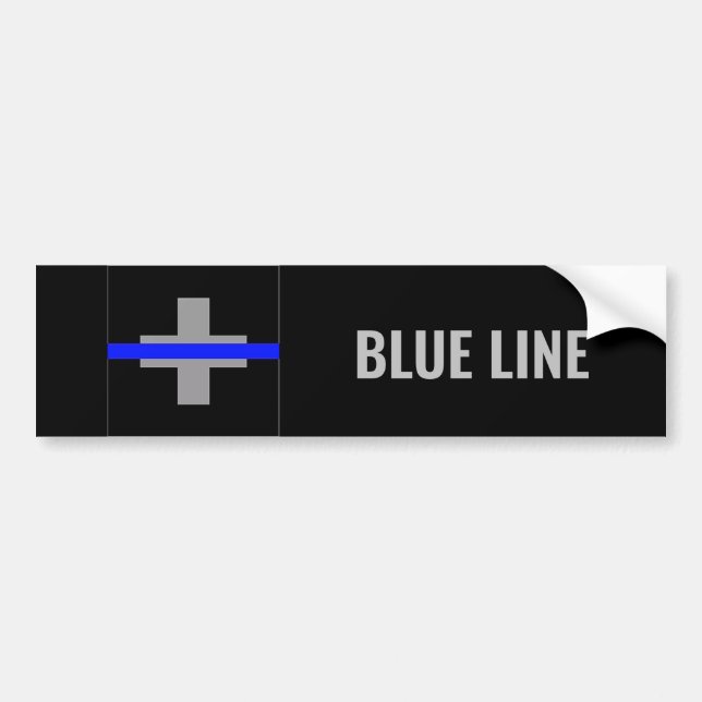 Blue Line Autoaufkleber / Blue Line Sticker (Front)