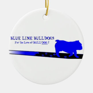 Blue Line Bulldogs Ornament