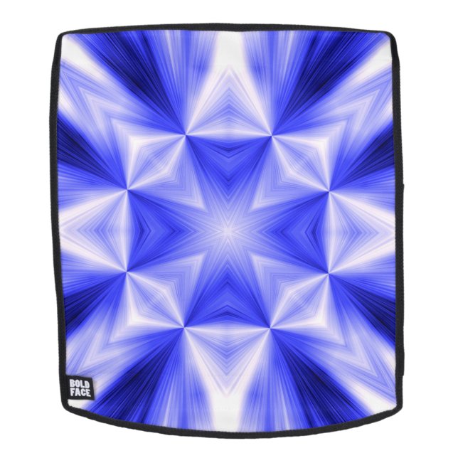 Blue Line Burst Pattern Backpack (Removable Face)