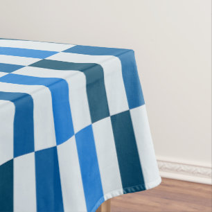 Blue Line Flow Tablecloth