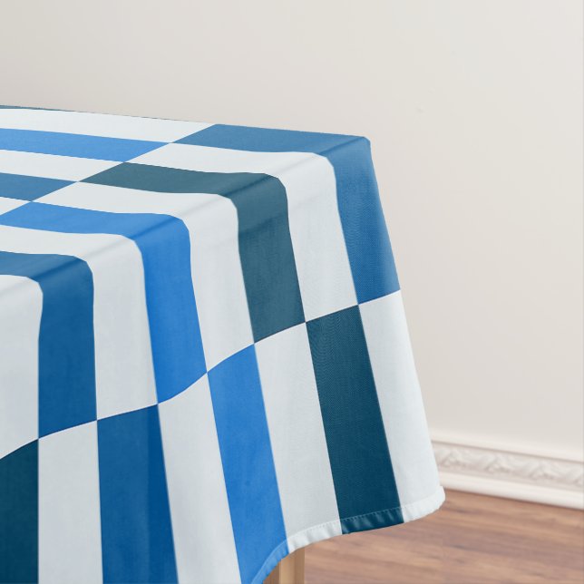 Blue Line Flow Tablecloth (In Situ)