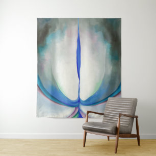 Blue Line Georgia O'Keeffe Tapestry